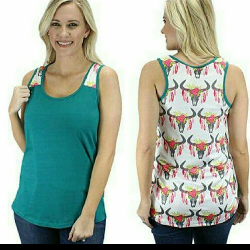 Bull skull tank